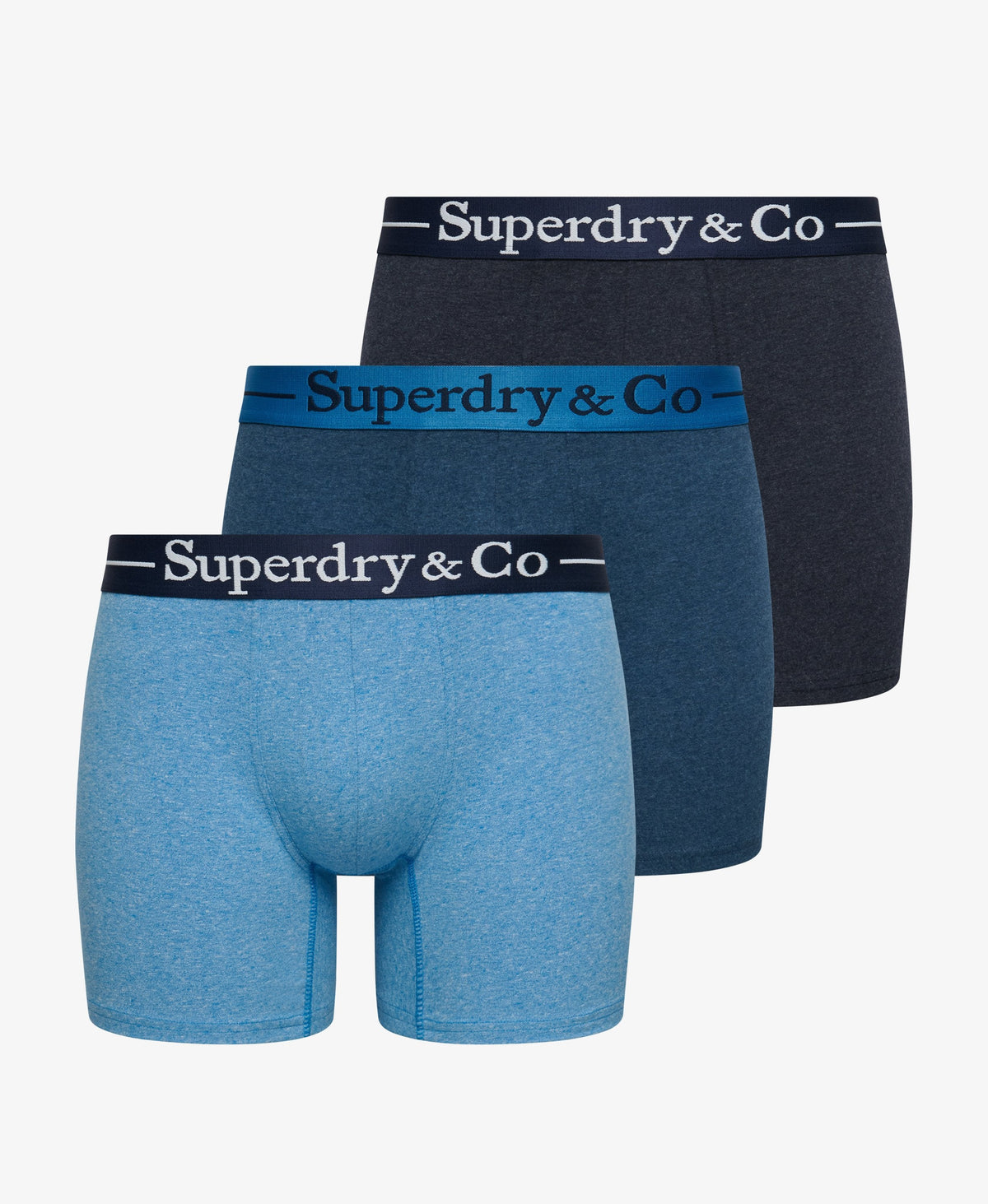 Superdry Boxer Triple Pack - Navy Marl