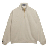 Superdry Monogram Half Zip Sweatshirt - Pumice Marl
