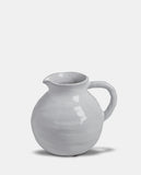 Ceramic Stoneware Round Jug - White