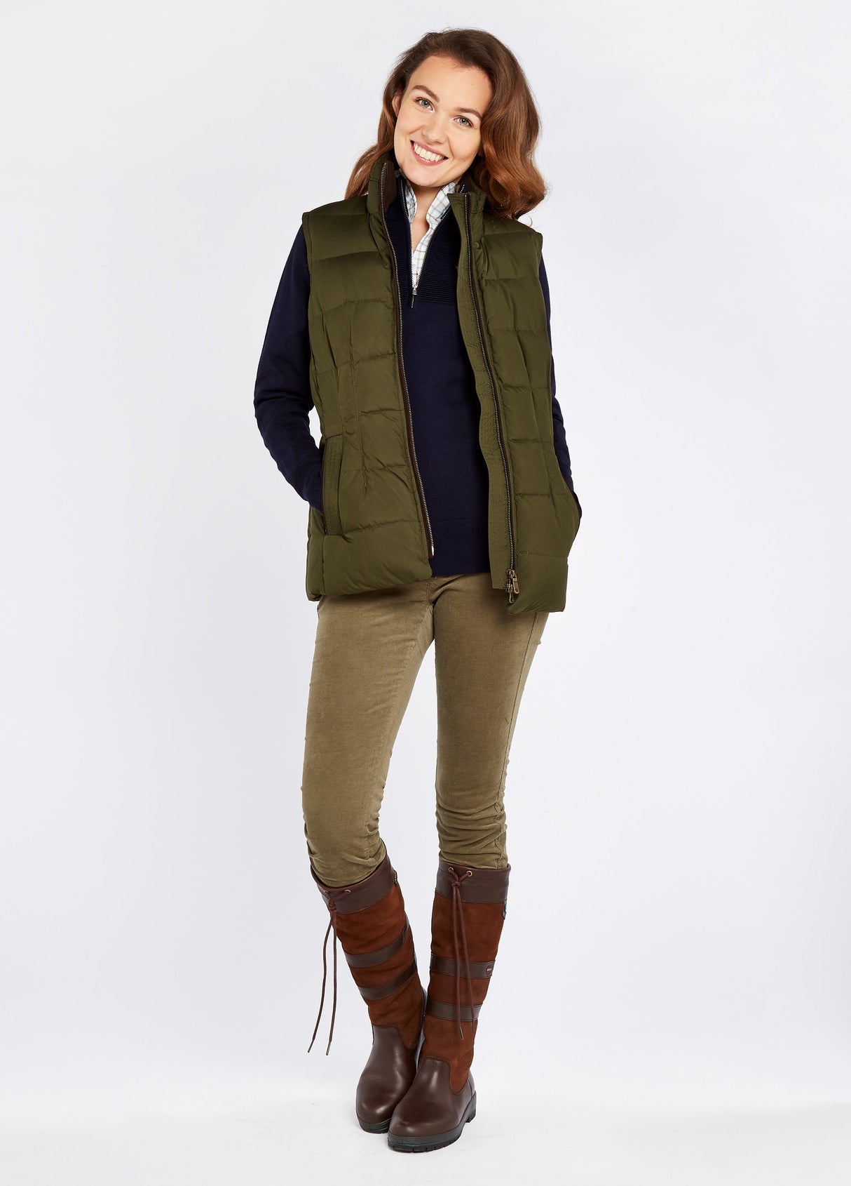 Dubarry Spiddal Quilted Gilet - Olive