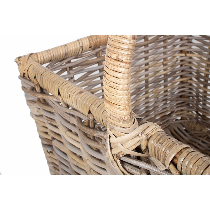 Large Rattan Open Ended Log Basket