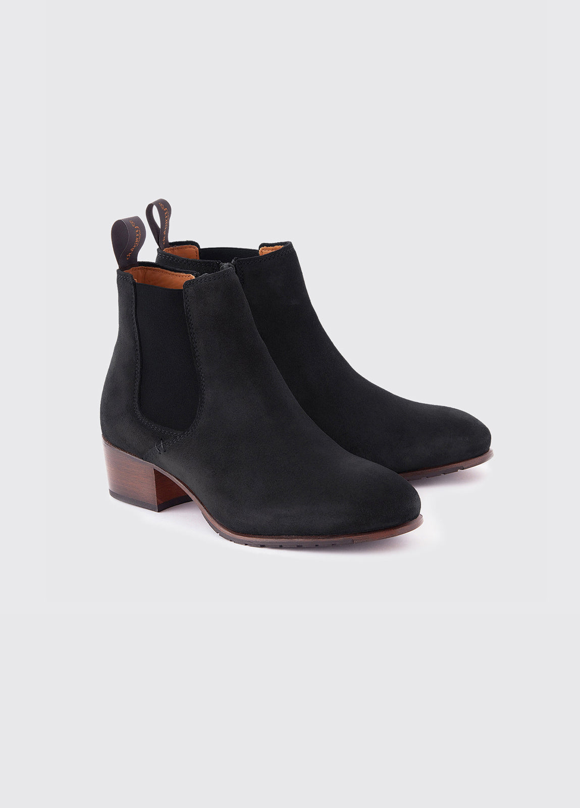 Dubarry Bray Chelsea Boot - Black Suede