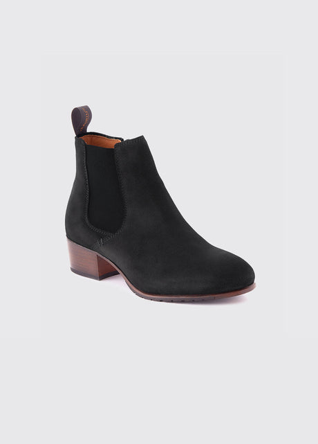 Dubarry Bray Chelsea Boot - Black Suede