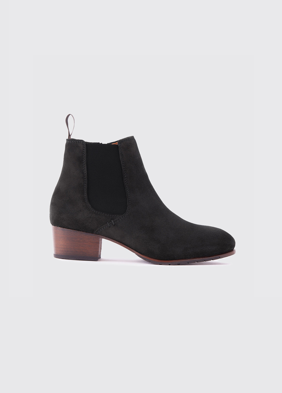 Dubarry Bray Chelsea Boot - Black Suede