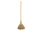Sweeping Broom Natural Straw Handle Bamboo