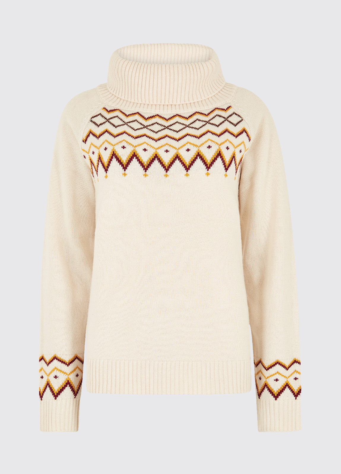 Dubarry Riverstown Fair Isle Sweater - Chalk