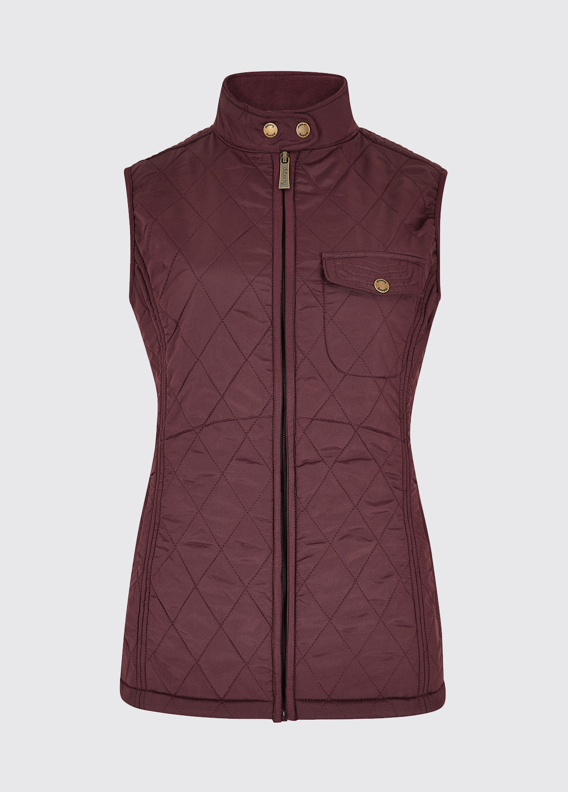 Dubarry Rathdown Quilted Gilet - Currant
