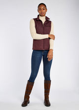 Dubarry Rathdown Quilted Gilet - Currant