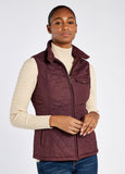 Dubarry Rathdown Quilted Gilet - Currant