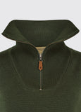 Dubarry Kilbarry Zip Neck Sweater - Olive