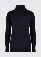 Dubarry Hacketstown Funnel Neck Sweater - Navy