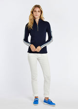 Dubarry Killglass Zip Neck Sweater - Navy