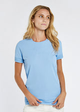 Dubarry Trim Active T-Shirt - Light Sky