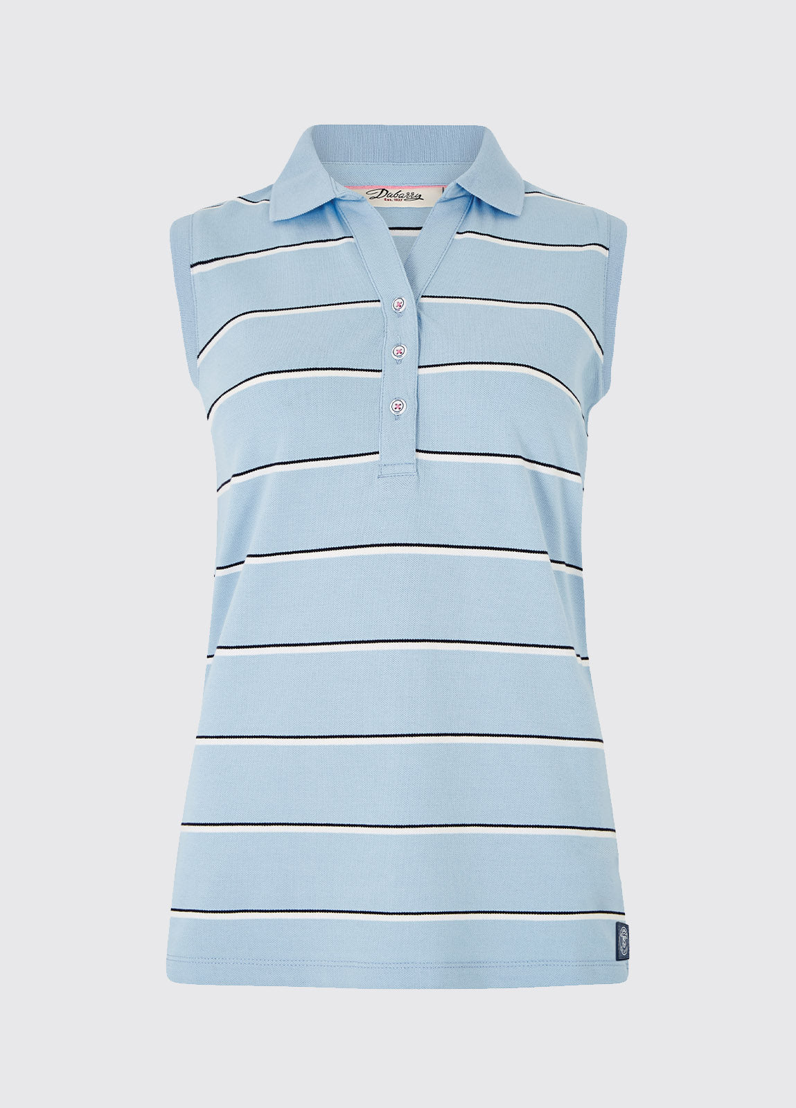 Dubarry Gracehill Striped Polo - Light Sky