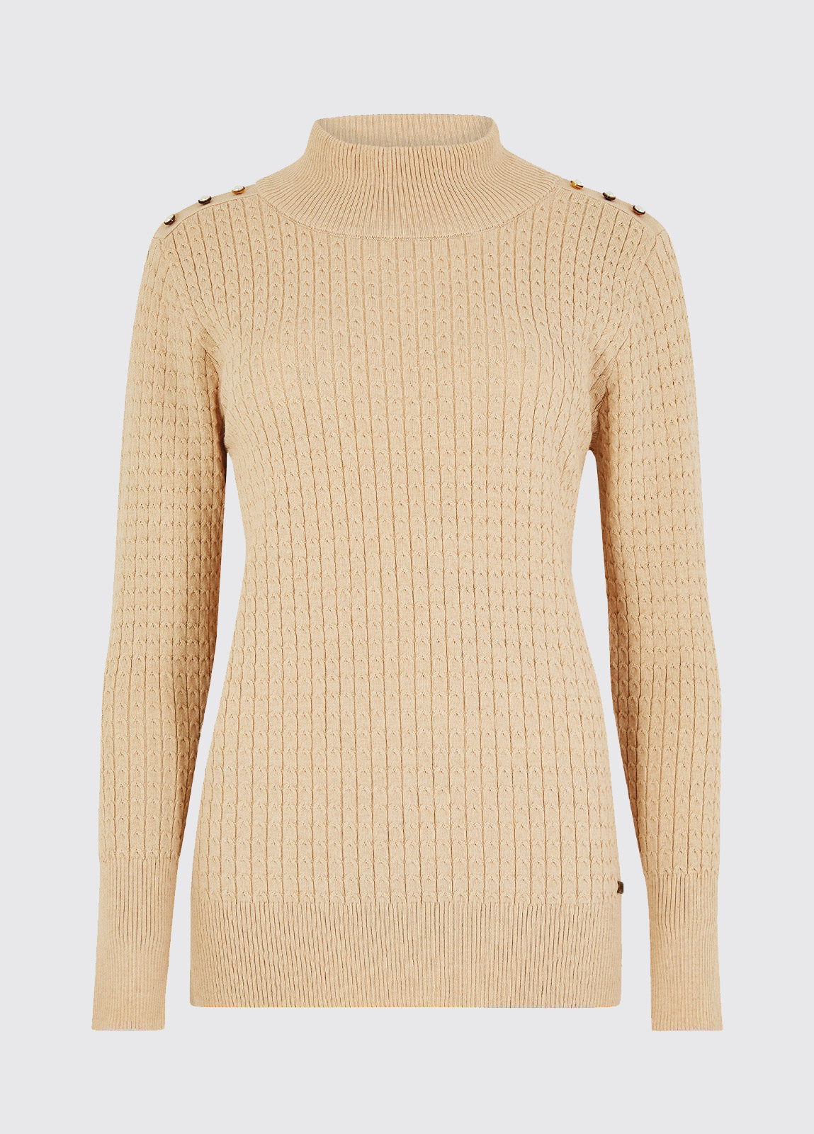 Dubarry Monkstown Cable Stitch Sweater - Oyster