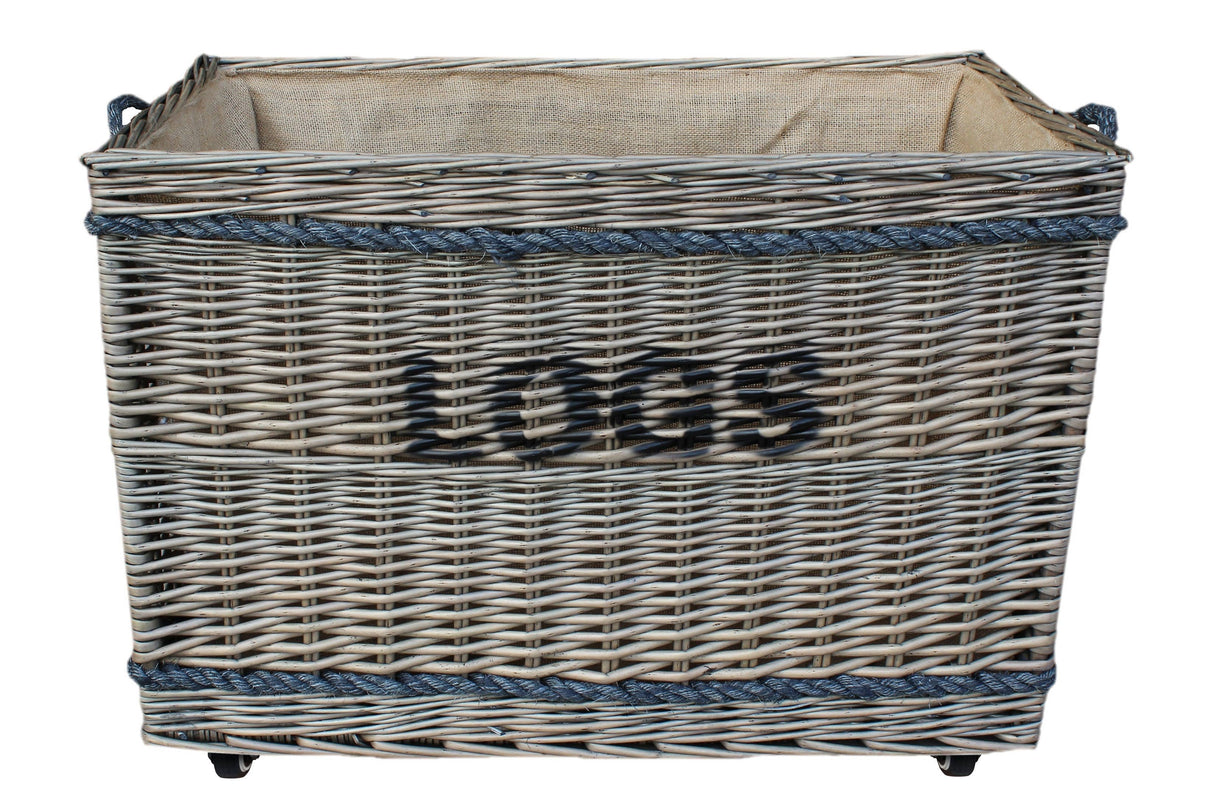 Jumbo "LOGS" Basket with Wheels