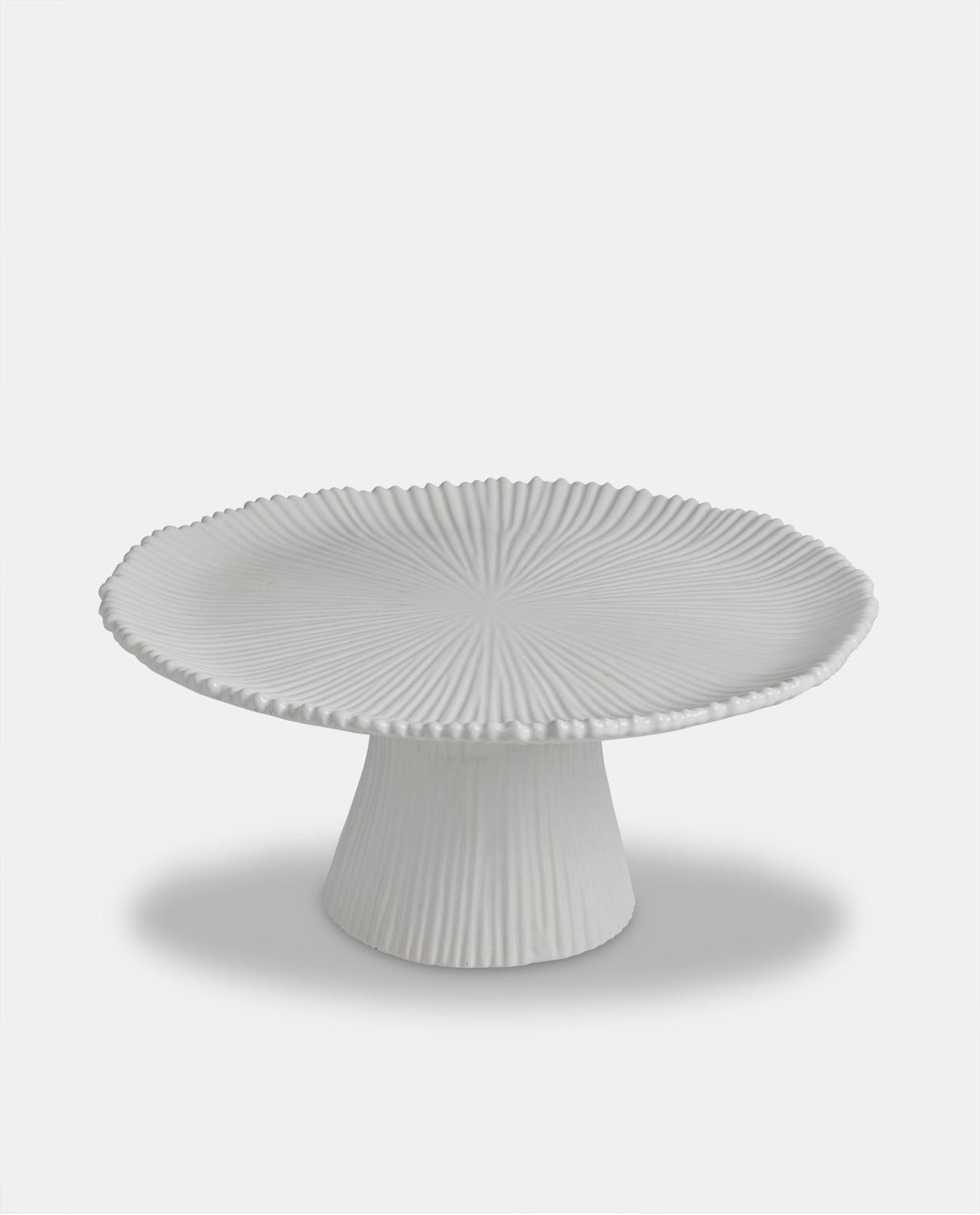 Ceramic Cake Stand - White