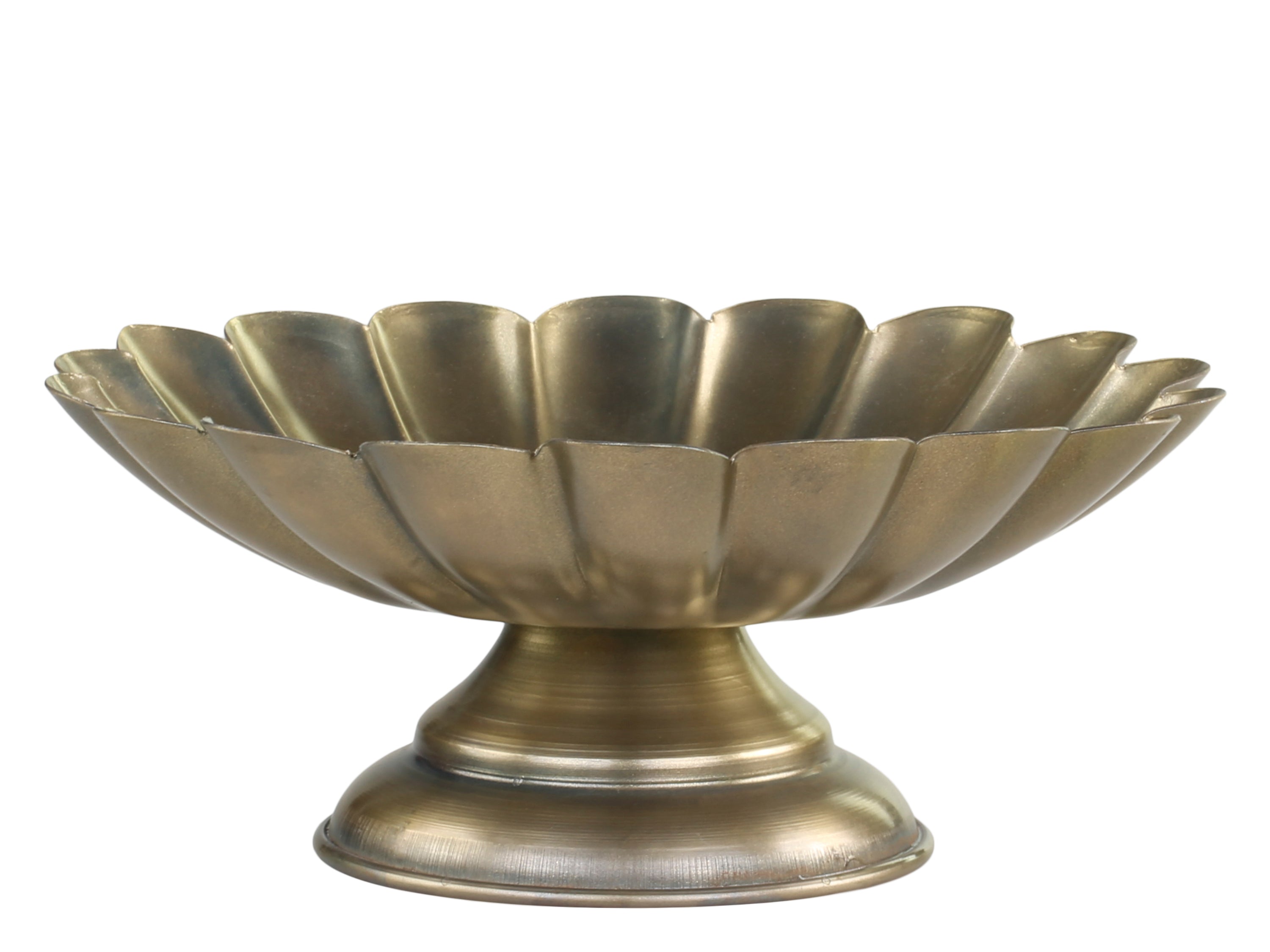 Small Centrepiece on foot with grooves