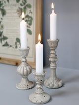 Candlestick Holder 8cm - Antique Grey