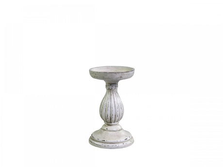 Candlestick Holder 17cm for Pillar Candles - Antique Cream