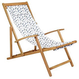 Wooden FSC Eucalyptus Deck Chair - Dragonfly