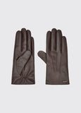Dubarry Sheehan Leather Gloves - Mahogany