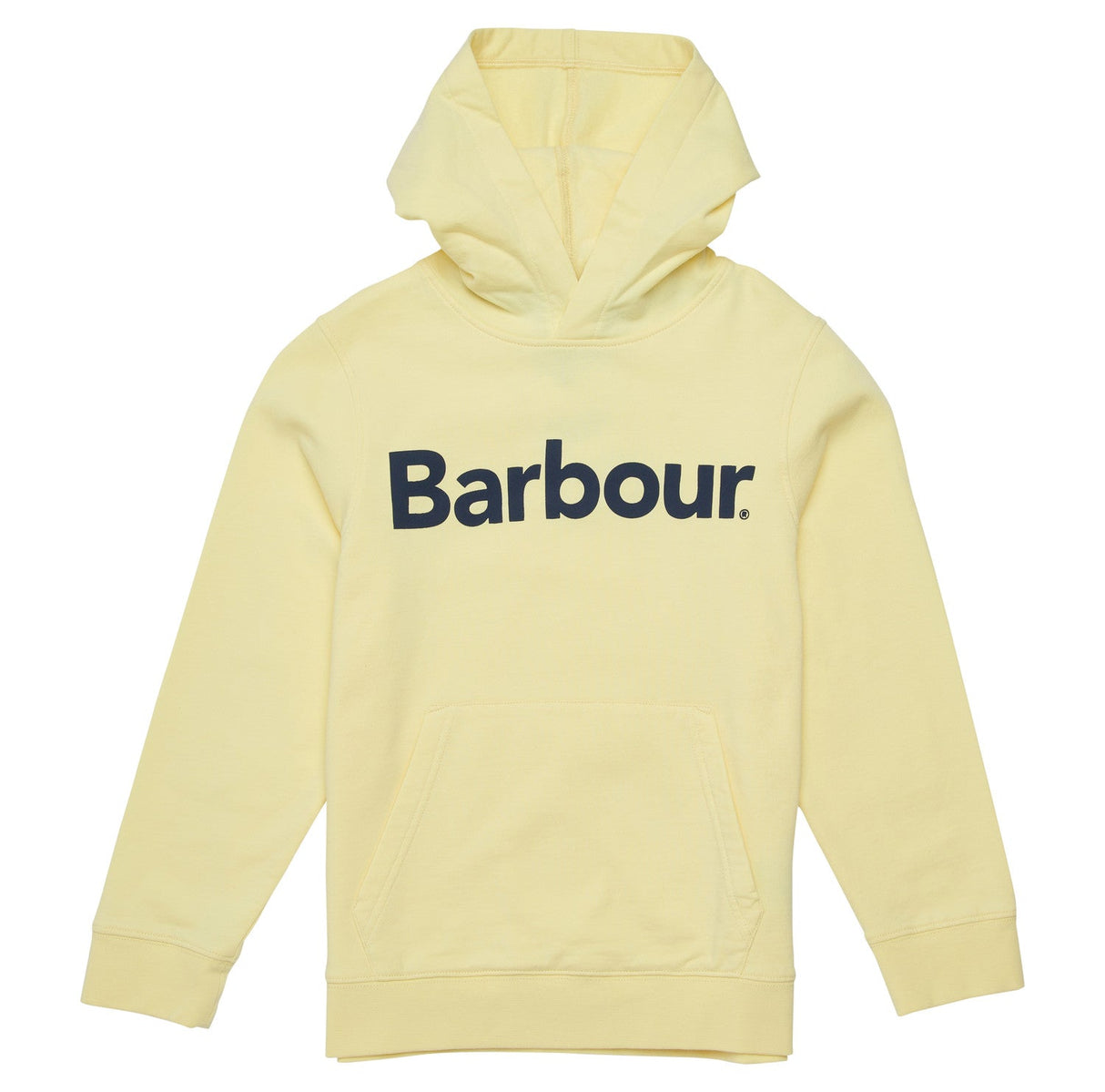 Barbour Boys Essential Logo Hoodie - Lemon Zest