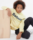 Barbour Boys Essential Logo Hoodie - Lemon Zest