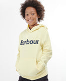 Barbour Boys Essential Logo Hoodie - Lemon Zest