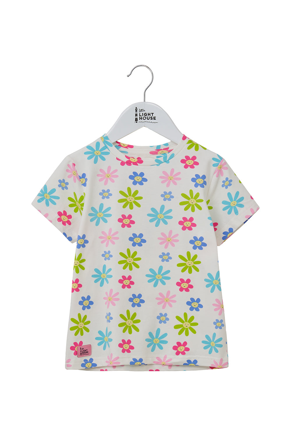 Lighthouse Causeway Kids T-Shirt - Daisy Print