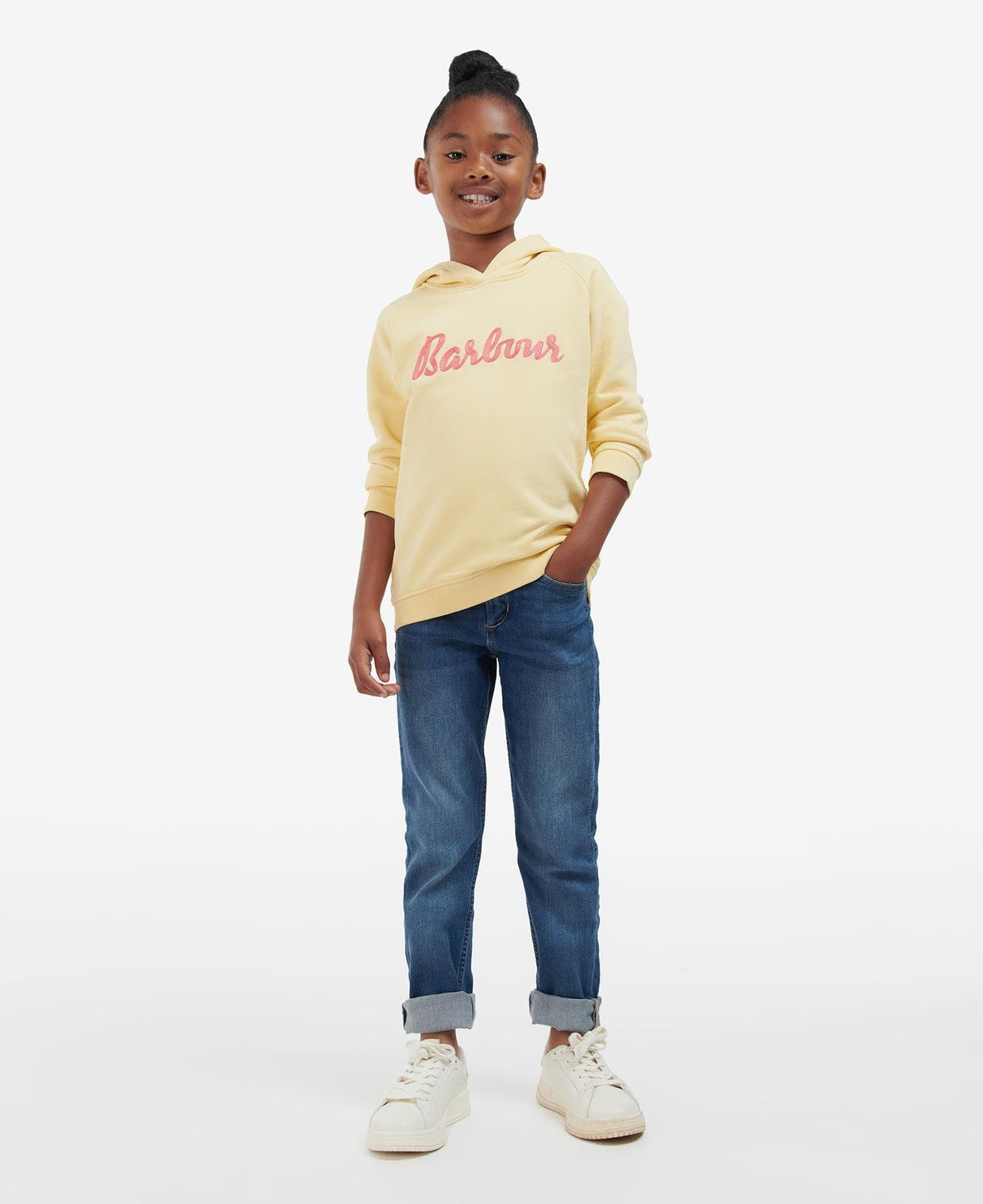 Barbour Girls Otterburn Hoodie - Primrose