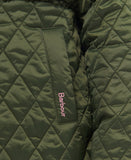 Barbour Girls Melby Quilted Jacket - Olive/Navy Adventure Floral