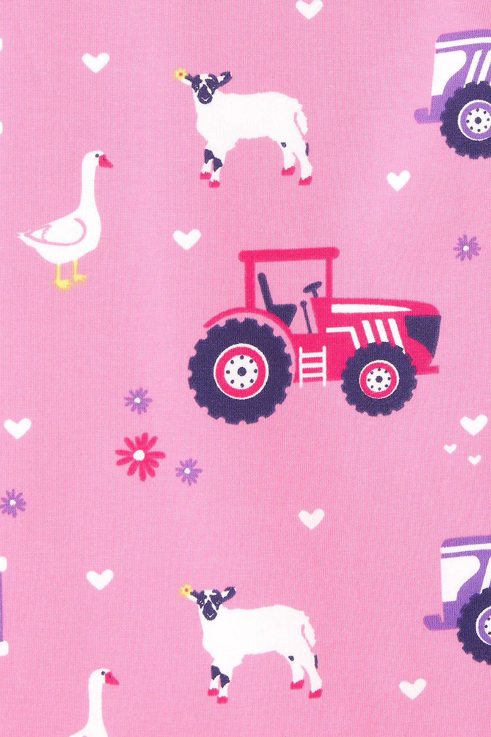 Lighthouse Girls Pyjamas - Tractor Print