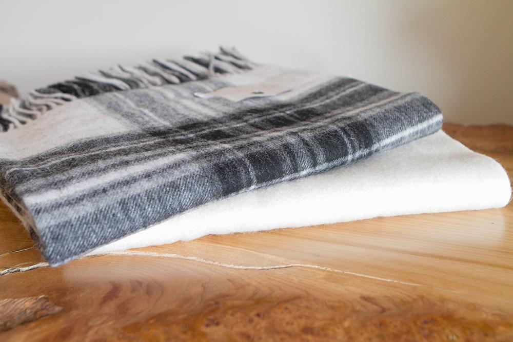 Grey Dress Stewart Lambswool Knee Blanket