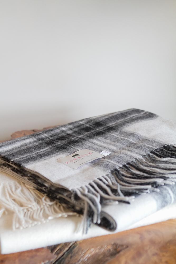 Grey Dress Stewart Lambswool Knee Blanket