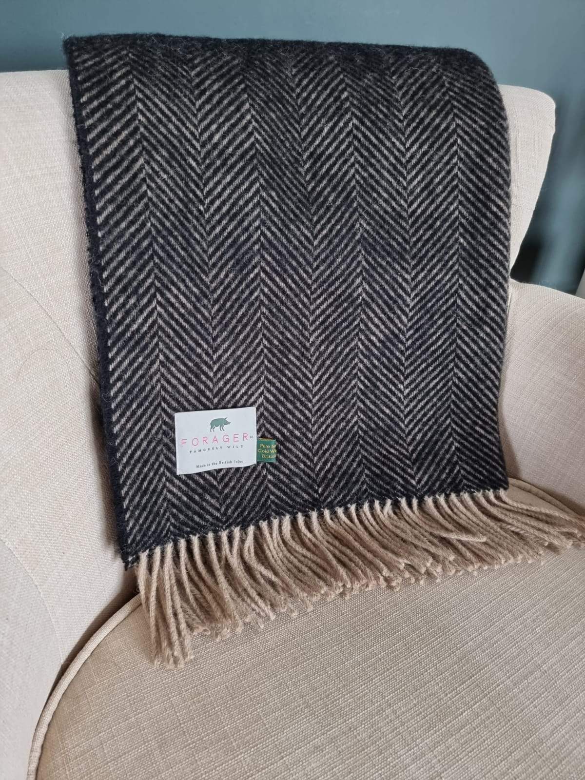 Forager Herringbone Blanket - Vintage