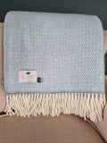 Forager Illusion Panel Blanket - Grey & Duck Egg