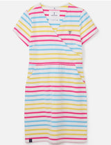 Lighthouse Ladies Lena Dress - Pink Sky Blue Stripe