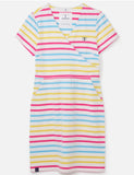 Lighthouse Ladies Lena Dress - Pink Sky Blue Stripe