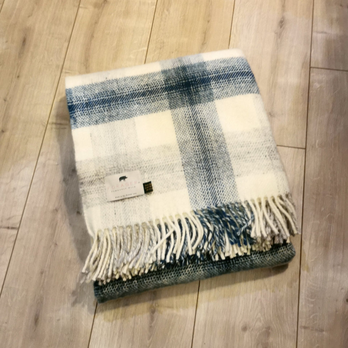 Forager Ink Meadow Check Knee Blanket