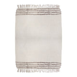 Tufted Grey Blanket Throw