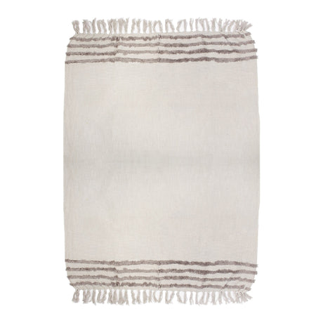 Tufted Grey Blanket Throw