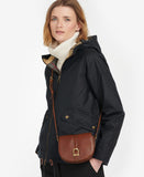 Barbour Laire Leather Saddle Bag - Brown