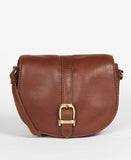Barbour Laire Leather Saddle Bag - Brown