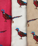 Barbour Pheasant Sock Gift Set - Pink Dahlia
