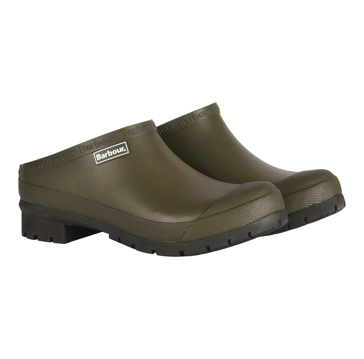 Barbour Quinn Clogs - Olive