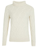Barbour Burne Roll Neck Knit Sweatshirt - Cream