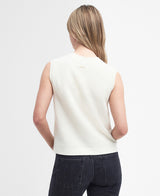 Barbour Charlene Sleeveless Knitted Jumper - Antique White