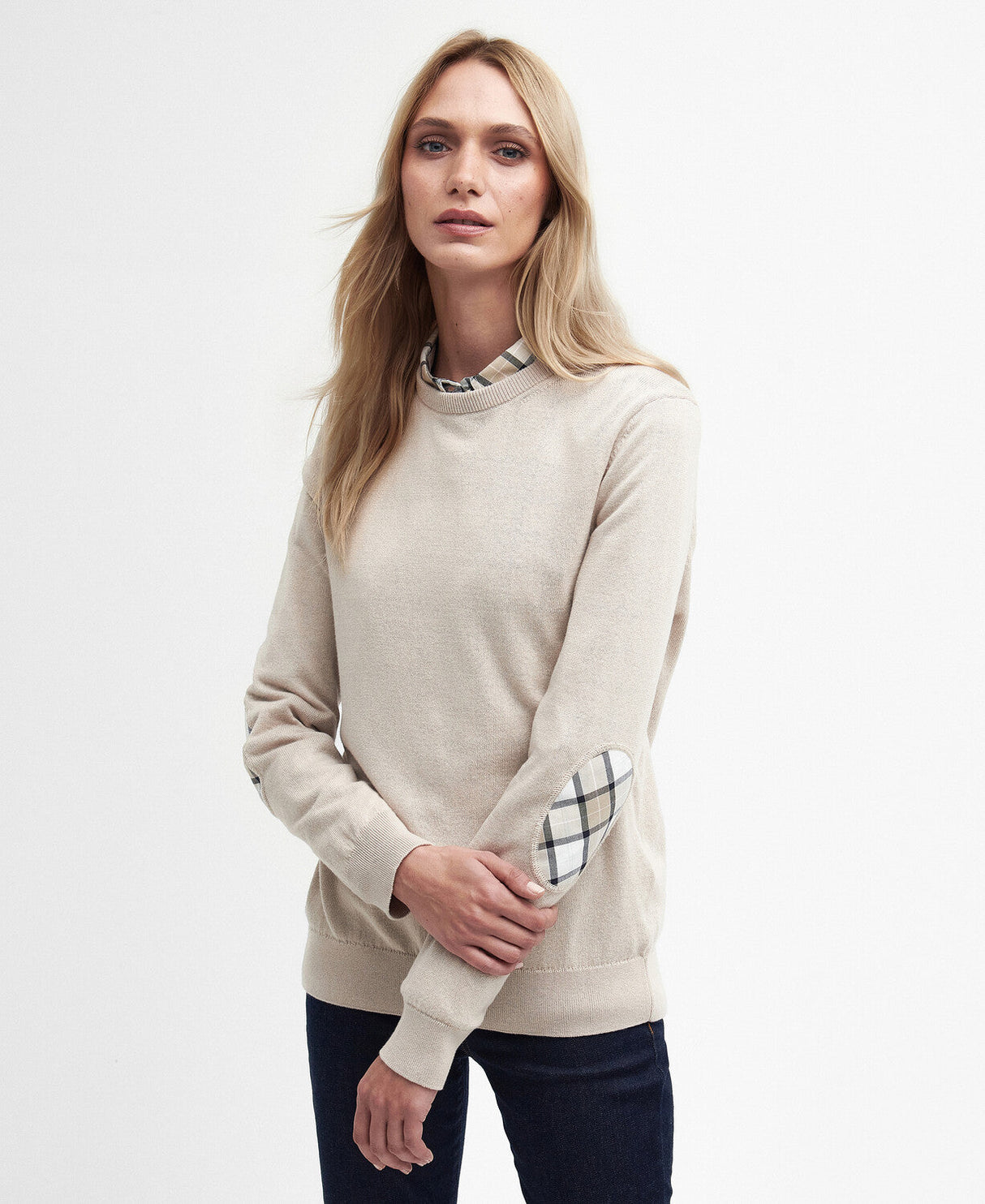 Barbour Lavender Knitted Jumper - Sand