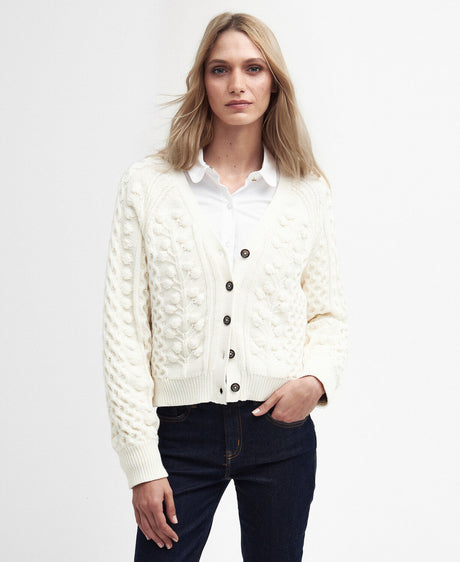 Barbour Wallflower Knitted Cardigan - Aran